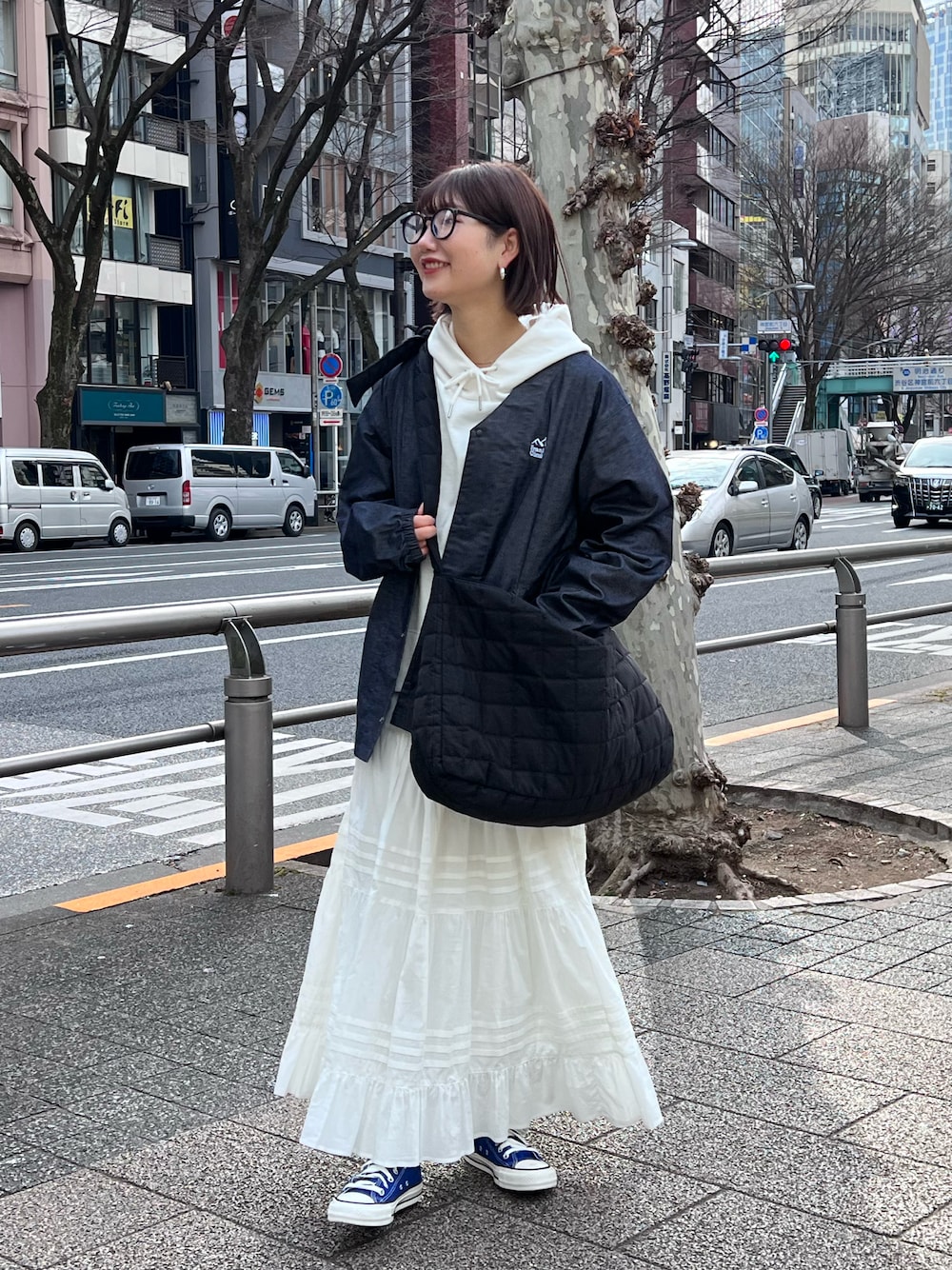 Franklin Climbingのデニムジャケットを使った人気ファッション