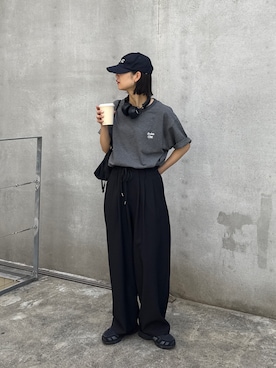 「CIAOPANIC TYPY（チャオパニックティピー）のアイテム（パンツ）」を使った、yumiさん（レディース・165cm）の春コーディネート