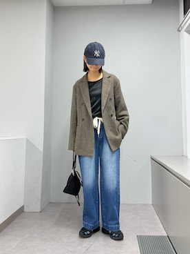 「アイテム（テーラードジャケット）」を使った、yumiさん（レディース・165cm）の秋コーディネート