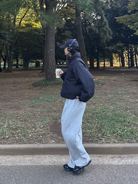 「アイテム（ダウンジャケット/コート）」を使った、yumiさん（レディース・165cm・20代）の秋コーディネート