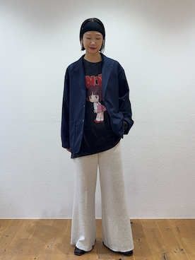 「アイテム（テーラードジャケット）」を使った、yumiさん（レディース・165cm）の秋コーディネート