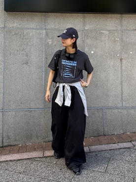 「CIAOPANIC TYPY（チャオパニックティピー）のアイテム（パンツ）」を使った、yumiさん（レディース・165cm）の春コーディネート