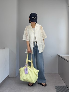 「CIAOPANIC TYPY（チャオパニックティピー）のアイテム（バッグ）」を使った、yumiさん（レディース・165cm）の夏コーディネート