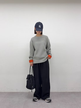 「アイテム（ニット/セーター）」を使った、yumiさん（レディース・165cm）の秋コーディネート