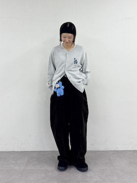 「MLB（メジャーリーグベースボール）のアイテム」を使った、yumiさん（レディース・165cm）の秋コーディネート
