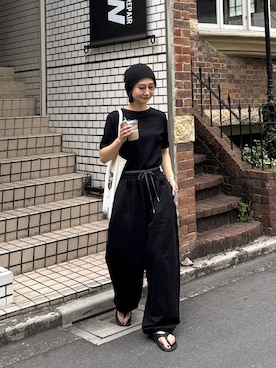 「CIAOPANIC TYPY（チャオパニックティピー）のアイテム（パンツ）」を使った、yumiさん（レディース・165cm）の夏コーディネート