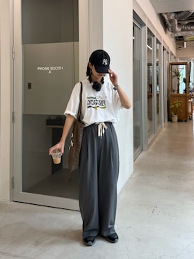 「アイテム（パンツ）」を使った、yumiさん（レディース・165cm）の夏コーディネート