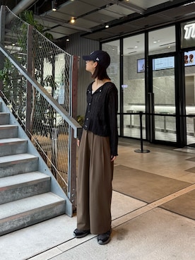 「アイテム（パンツ）」を使った、yumiさん（レディース・165cm）の秋コーディネート