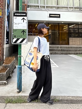 「アイテム（パンツ）」を使った、yumiさん（レディース・165cm）の秋コーディネート