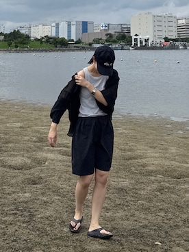 「アイテム（水着）」を使った、yumiさん（レディース・165cm）の夏コーディネート