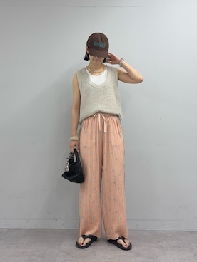 「CIAOPANIC TYPY（チャオパニックティピー）のアイテム（帽子）」を使った、yumiさん（レディース・165cm）の春コーディネート