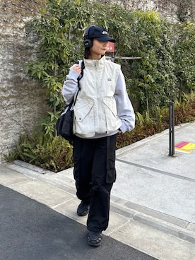 「Franklin Climbing（フランクリンクライミング）のアイテム」を使った、yumiさん（レディース・165cm）の冬コーディネート