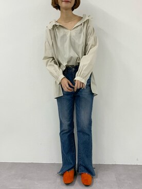 「CIAOPANIC TYPY（チャオパニックティピー）のアイテム（その他シューズ）」を使った、yumiさん（レディース・165cm）の冬コーディネート