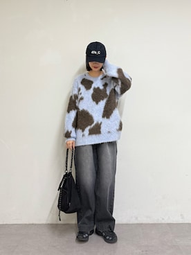 「アイテム（トートバッグ）」を使った、yumiさん（レディース・165cm）の秋コーディネート