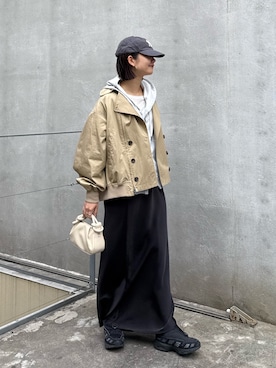 「CIAOPANIC TYPY（チャオパニックティピー）のアイテム（ジャケット/アウター）」を使った、yumiさん（レディース・165cm）の冬コーディネート