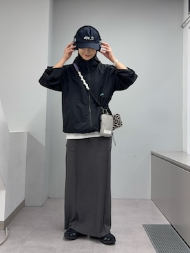 「アイテム（マウンテンパーカー）」を使った、yumiさん（レディース・165cm）の春コーディネート