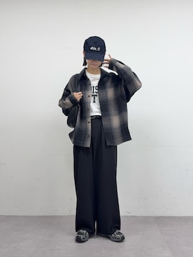 「DISCUS（ディスカス）のアイテム」を使った、yumiさん（レディース・165cm）の夏コーディネート