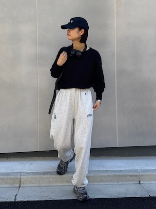 「CIAOPANIC TYPY(チャオパニックティピー)の∴【10/3~10/7までぽっきり価格3000円!】綿100%で洗える/16色展開/すっきり見えスウェットライクニット(ニット/セーター)」を使った、yumiさん(レディース・165cm)の秋コーディネート