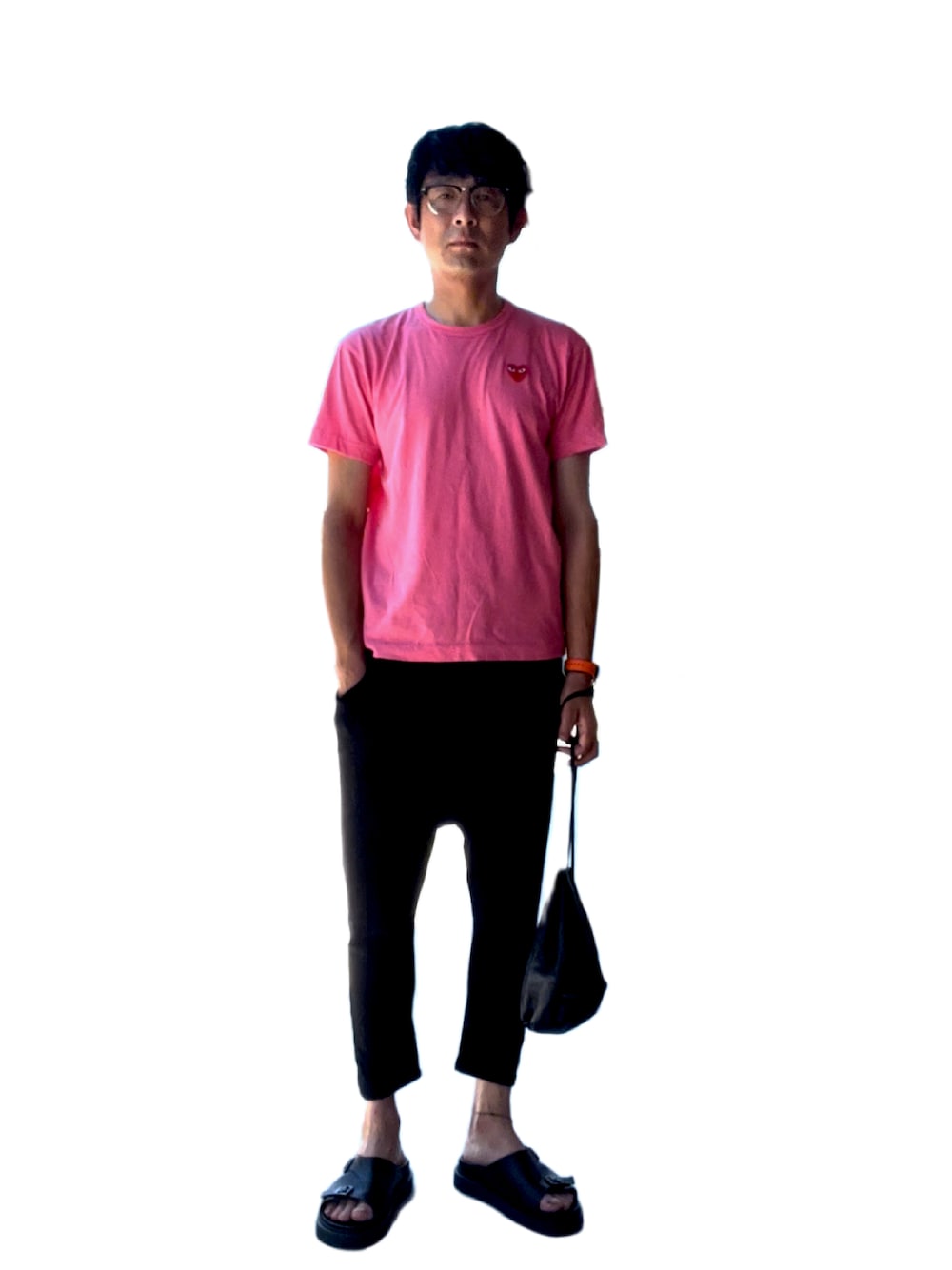 COMME des GARCONS Tシャツ・カットソー ピンク 2005524M0385 COMME des GARCONS（Tシャツ/カットソー(半袖/袖なし) ・ ピンク