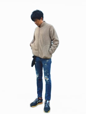 「アトランティックスターズ」｜英麿さん（メンズ・183cm）の冬コーディネート