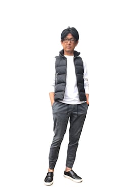 英麿さん（メンズ・183cm）の冬コーディネート