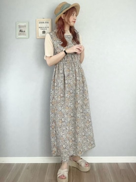 𝚢𝚞𝚖𝚒𝚗𝚌𝚘.𓈒𓆸さん（レディース・154cm）の夏コーディネート