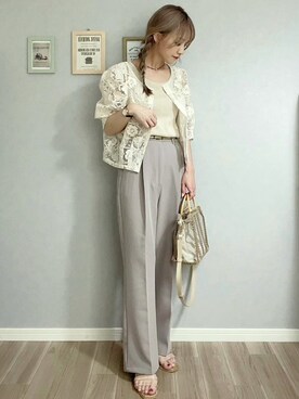 𝚢𝚞𝚖𝚒𝚗𝚌𝚘.𓈒𓆸さん（レディース・154cm）の夏コーディネート