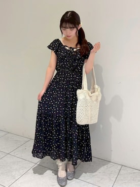 「flower（フラワー）のアイテム」を使った、flowerさん（レディース・156cm）の夏コーディネート