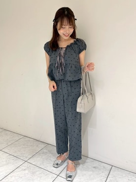 「flower（フラワー）のアイテム（バッグ）」を使った、flowerさん（レディース・151cm）の秋コーディネート