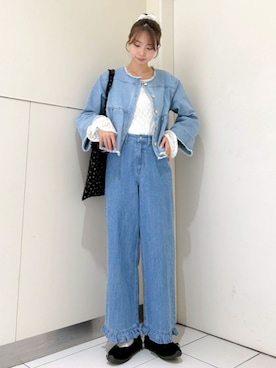 「flower（フラワー）のアイテム」を使った、flowerさん（レディース・166cm）の春コーディネート