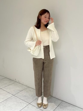 「アイテム（キャミソール）」を使った、flowerさん（レディース・153cm）の秋コーディネート