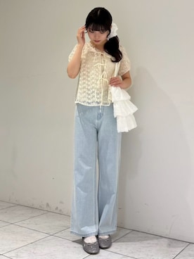 「flower（フラワー）のアイテム」を使った、flowerさん（レディース・156cm）の夏コーディネート