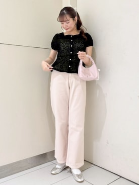 「flower（フラワー）のアイテム」を使った、flowerさん（レディース・161cm）の春コーディネート