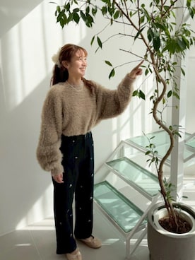 「アイテム（バレエシューズ）」を使った、flowerさん（レディース・154cm）の秋コーディネート