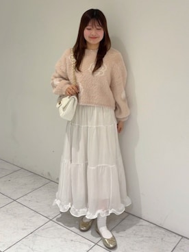 「flower（フラワー）のアイテム」を使った、flowerさん（レディース・147cm）の冬コーディネート