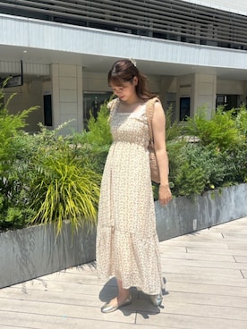 「アイテム（ピアス（片耳用））」を使った、flowerさん（レディース・164cm）の夏コーディネート