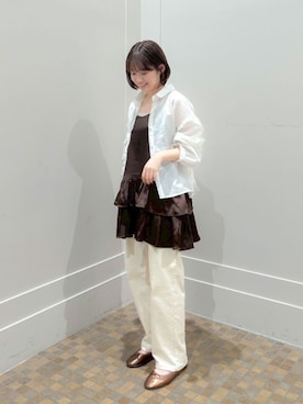 「flower（フラワー）のアイテム」を使った、flowerさん（レディース・155cm）の夏コーディネート