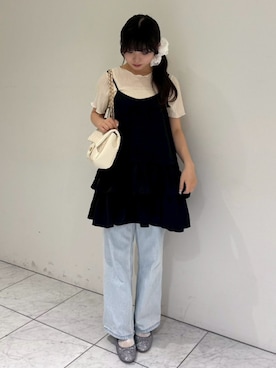 「flower（フラワー）のアイテム」を使った、flowerさん（レディース・156cm）の夏コーディネート