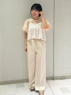 「バルーンスリーブ」｜flowerさん（レディース・146cm）の秋コーディネート