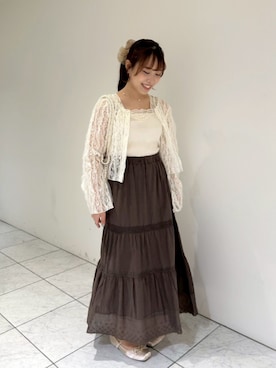 「アイテム（シュシュ）」を使った、flowerさん（レディース・151cm）の夏コーディネート
