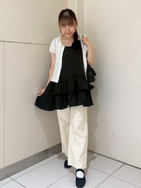 「flower（フラワー）のアイテム」を使った、flowerさん（レディース・154cm）の夏コーディネート