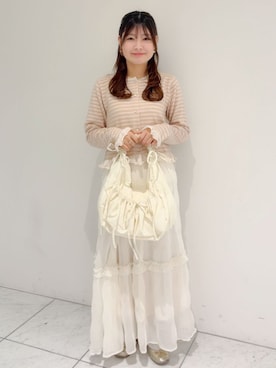 「flower（フラワー）のアイテム」を使った、flowerさん（レディース・147cm）の春コーディネート