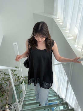「flower（フラワー）のアイテム」を使った、flowerさん（レディース・164cm）の夏コーディネート