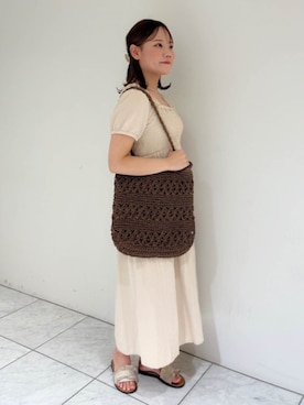 「flower（フラワー）のアイテム（ワンピース/ドレス）」を使った、flowerさん（レディース・153cm）の夏コーディネート