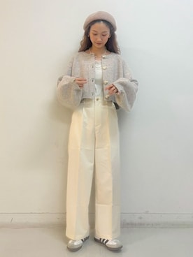 「アイテム（キャミソール）」を使った、flowerさん（レディース・154cm）の秋コーディネート