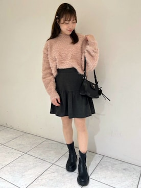 「アイテム（ナイロンジャケット）」を使った、flowerさん（レディース・151cm）の秋コーディネート