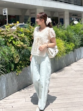「flower（フラワー）のアイテム」を使った、flowerさん（レディース・155cm）の夏コーディネート