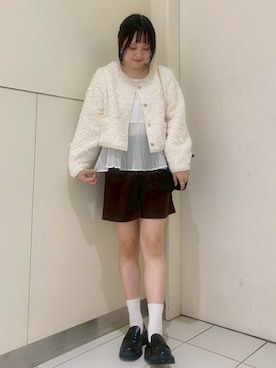 「アイテム（ヘアピン）」を使った、flowerさん（レディース・160cm）の秋コーディネート