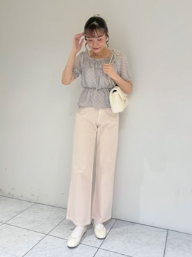 「flower（フラワー）のアイテム」を使った、flowerさん（レディース・161cm）の夏コーディネート
