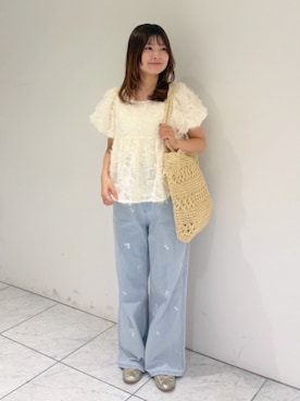 「flower（フラワー）のアイテム」を使った、flowerさん（レディース・147cm）の夏コーディネート